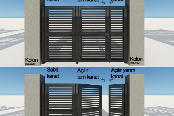 Bahçe giriş kapısı